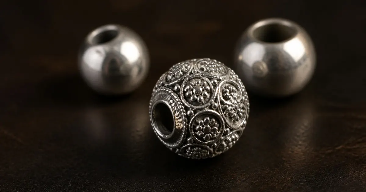 Casting vs Hand-Finished Silver Beads: What the Difference Means for Your Margins