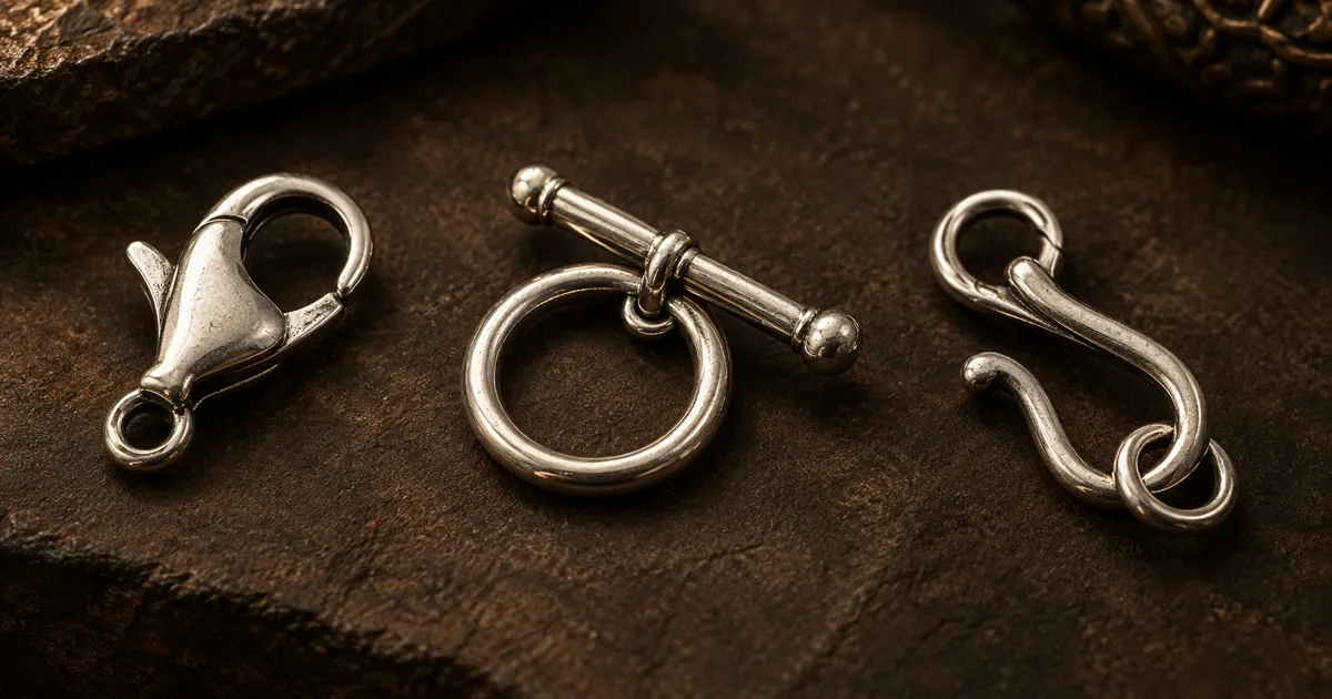 Choosing a Silver Clasp: Lobster, Toggle, S-Hook and Spring Ring Compared
