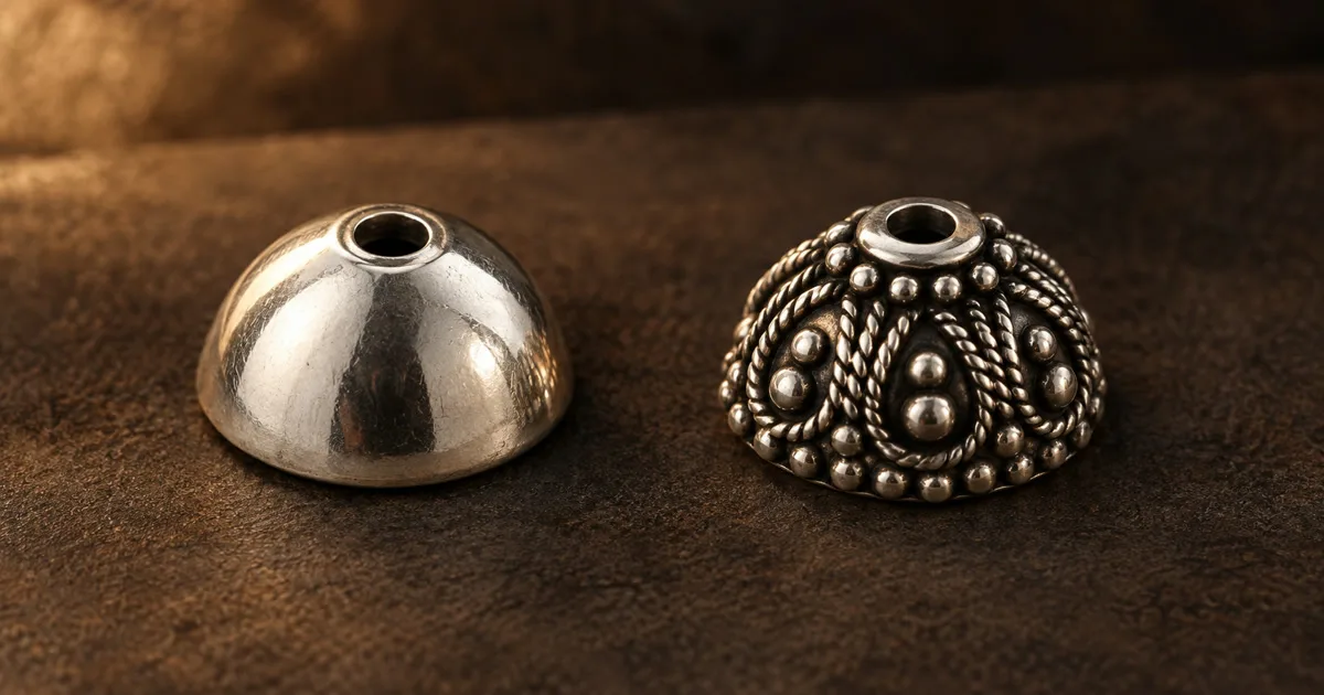Plain Bead Caps vs Bali Bead Caps: Choosing the Right Cap for Your Beads