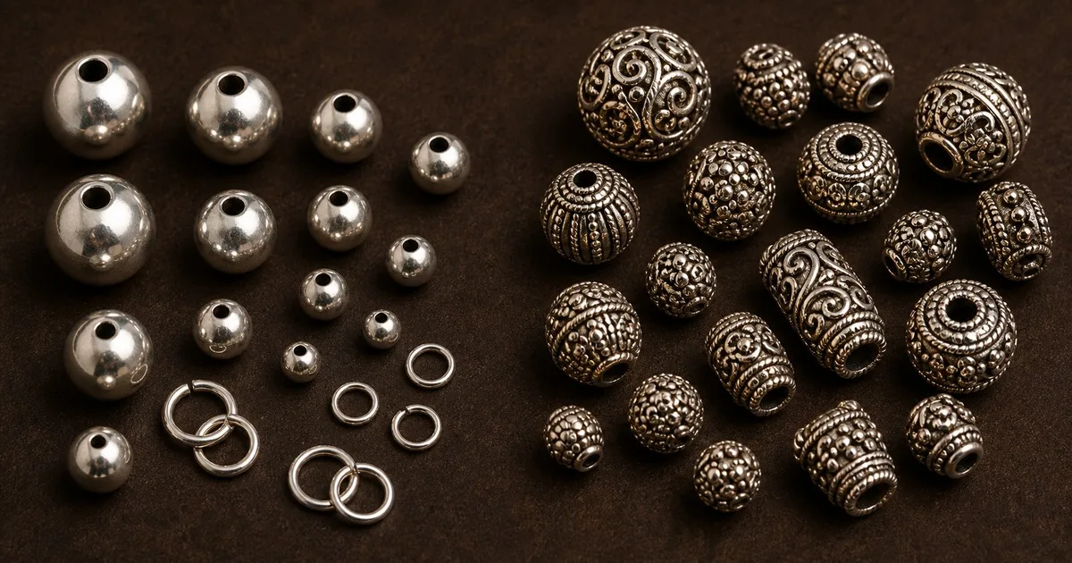 Simple Beads vs Bali Beads: Choosing the Right Silver Components for Your Jewellery Line